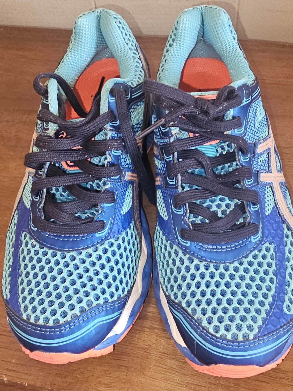 ASICS Women's Teal and Blue GEL Cumulus 15 Running Shoes 7.5 - Picture 4 of 6